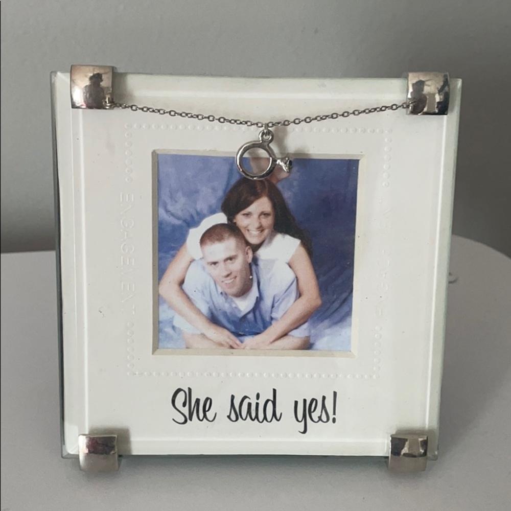 She said yes engagement frame